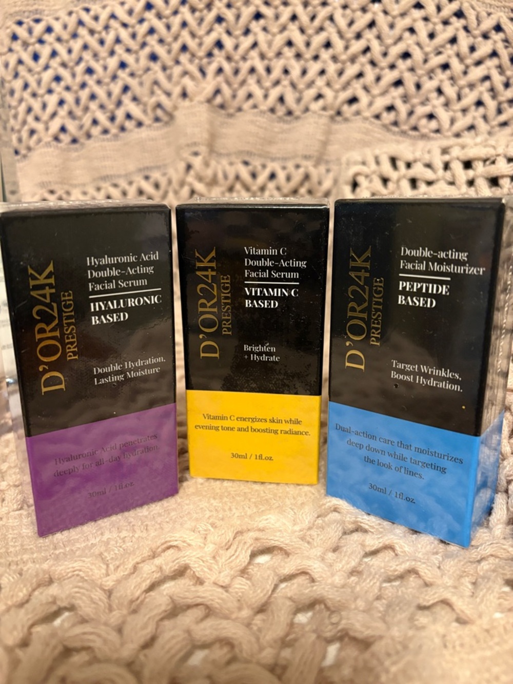 BUNDLE ‼️Prestige Facial Serums Trio - Vitamin C, Peptide, Hyaluronic